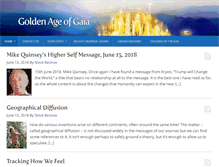 Tablet Screenshot of goldenageofgaia.com